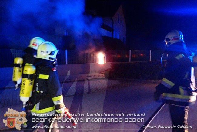 20200726 Brand eines Strom Hausanschlusskasten in Gainfarn  Foto: © Freiwillige Feuerwehr Gainfarn