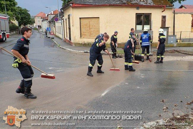 20200726 Unwettereinsatz in Gainfarn  Foto: © Freiwillige Feuerwehr Gainfarn