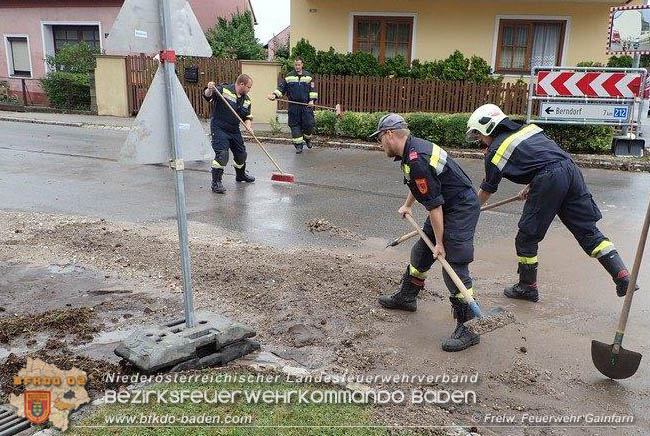 20200726 Unwettereinsatz in Gainfarn  Foto: © Freiwillige Feuerwehr Gainfarn