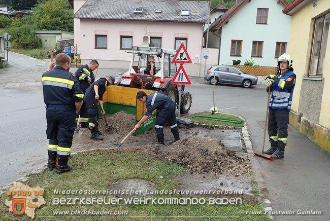 20200726 Unwettereinsatz in Gainfarn  Foto: © Freiwillige Feuerwehr Gainfarn