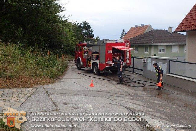 20200726 Unwettereinsatz in Gainfarn  Foto: © Freiwillige Feuerwehr Gainfarn