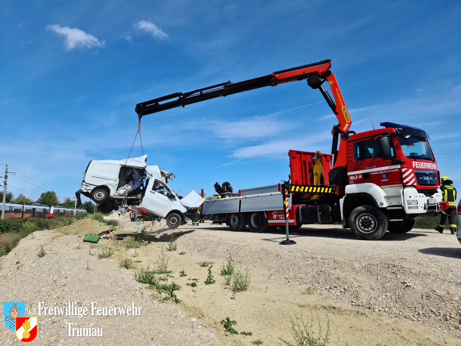 20200827 Tragischer Unfall bei Trumau  Foto:  Freiwillige Feuerwehr Trumau