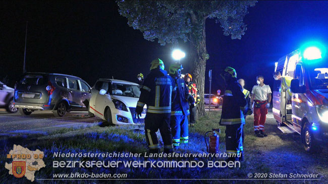 20200904 Verkehrsunfall auf der B210 im Freilandgebiet von Tribuswinkel  Foto:  Stefan Schneider