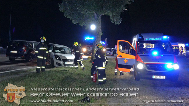 20200904 Verkehrsunfall auf der B210 im Freilandgebiet von Tribuswinkel  Foto:  Stefan Schneider