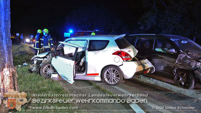 20200904 Verkehrsunfall auf der B210 im Freilandgebiet von Tribuswinkel  Foto:  Stefan Schneider