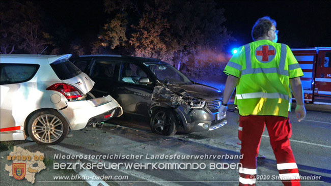 20200904 Verkehrsunfall auf der B210 im Freilandgebiet von Tribuswinkel  Foto:  Stefan Schneider