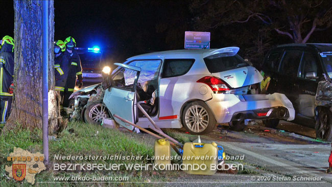 20200904 Verkehrsunfall auf der B210 im Freilandgebiet von Tribuswinkel  Foto:  Stefan Schneider