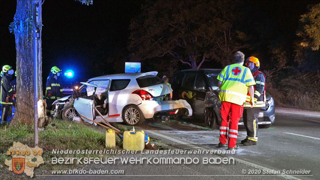 20200904 Verkehrsunfall auf der B210 im Freilandgebiet von Tribuswinkel  Foto:  Stefan Schneider