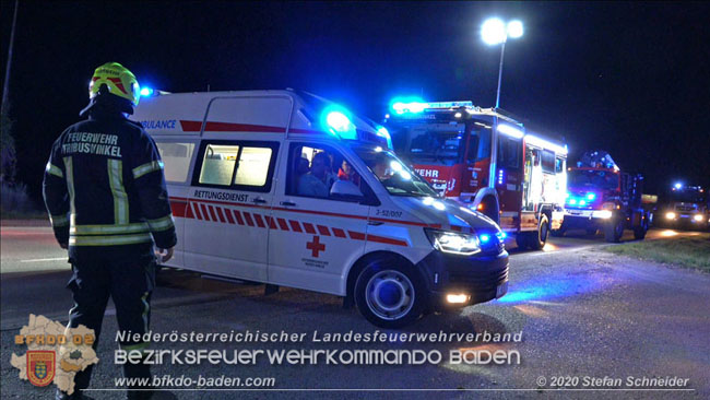 20200904 Verkehrsunfall auf der B210 im Freilandgebiet von Tribuswinkel  Foto:  Stefan Schneider