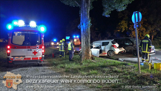 20200904 Verkehrsunfall auf der B210 im Freilandgebiet von Tribuswinkel  Foto:  Stefan Schneider