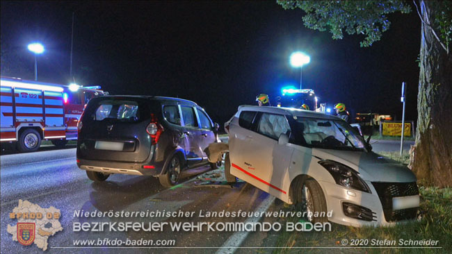 20200904 Verkehrsunfall auf der B210 im Freilandgebiet von Tribuswinkel  Foto:  Stefan Schneider