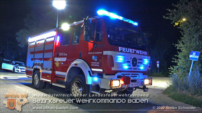 20200904 Verkehrsunfall auf der B210 im Freilandgebiet von Tribuswinkel  Foto:  Stefan Schneider