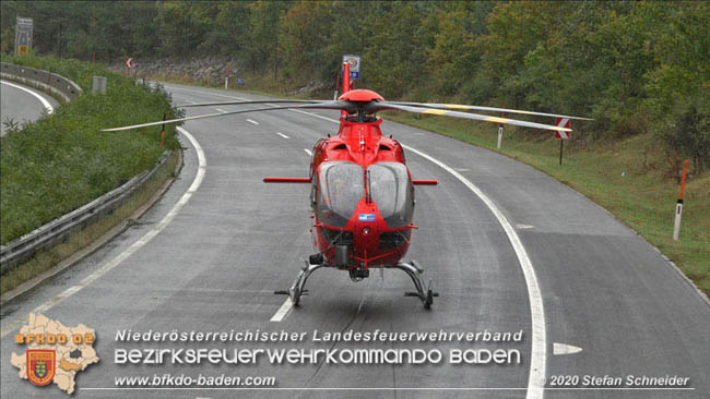 20201014 Verkehrsunfall auf der A21 zwischen Mayerling und Heiligenkreuz  Foto:  Stefan Schneider 