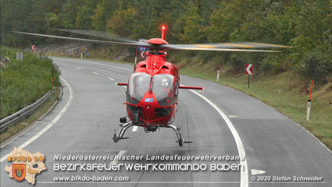 20201014 Verkehrsunfall auf der A21 zwischen Mayerling und Heiligenkreuz  Foto:  Stefan Schneider 