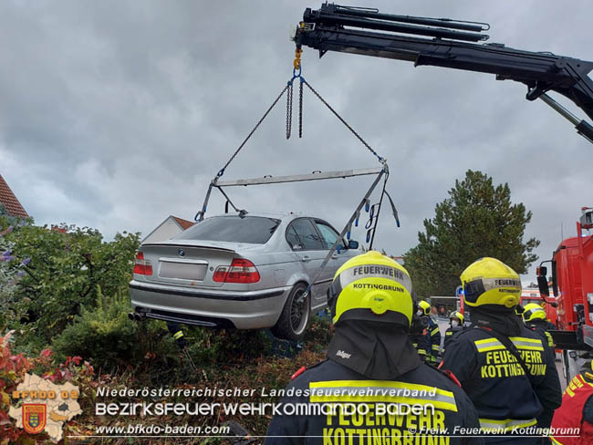 20201016 Fahrzeugbergung in Kottingbrunn Foto: © Michael Kantner FF Kottingbrunn 20201016 Fahrzeugbergung in Kottingbrunn Foto: © Michael Kantner FF Kottingbrunn