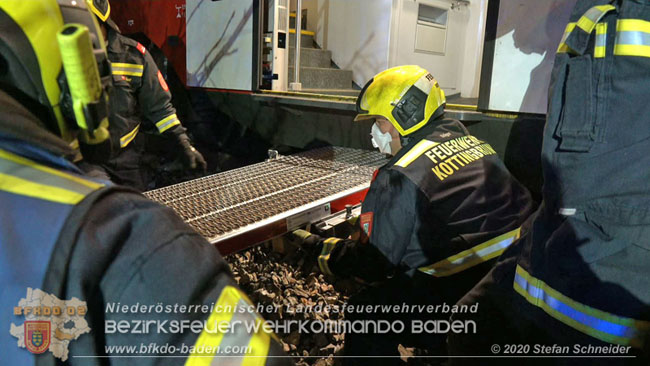 20201205 Unfall auf der Sdbahnstrecke bei Kottingbrunn  Foto:  Stefan Schneider BFKDO BADEN