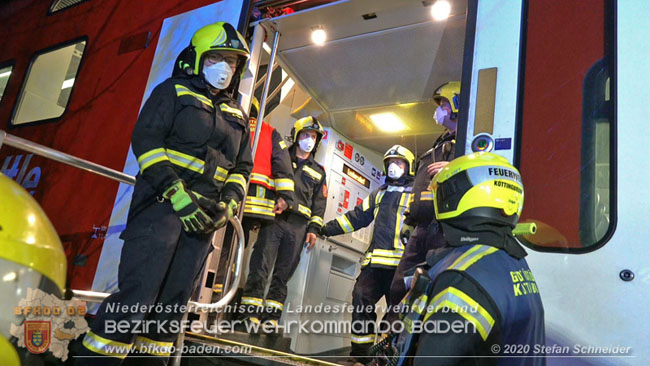 20201205 Unfall auf der Sdbahnstrecke bei Kottingbrunn  Foto:  Stefan Schneider BFKDO BADEN