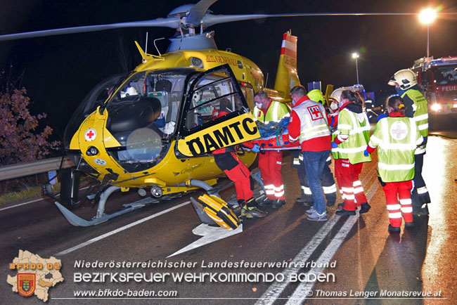 20201220 Verkehrsunfall auf der LB60 zwischen Weigelsdorf und Pottendorf  Fotos:  Thomas Lenger Monatsrevue.at