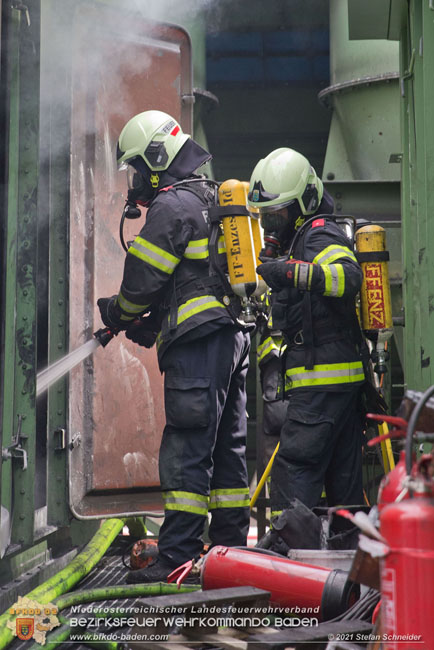 20210105 Brand einer Filteranlage whrend Revisionsarbeiten in Enzesfeld  Foto:  Stefan Schneider BFKDO Baden