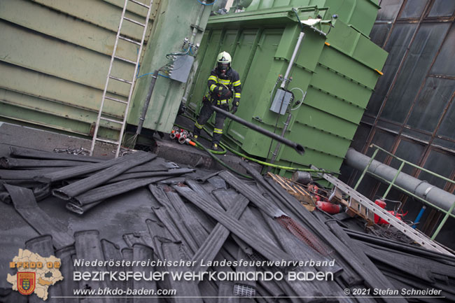 20210105 Brand einer Filteranlage whrend Revisionsarbeiten in Enzesfeld  Foto:  Stefan Schneider BFKDO Baden