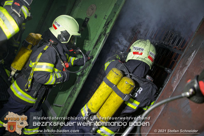 20210105 Brand einer Filteranlage whrend Revisionsarbeiten in Enzesfeld  Foto:  Stefan Schneider BFKDO Baden