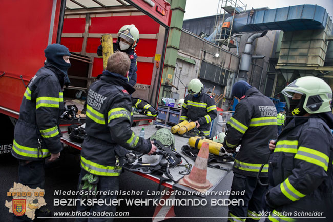 20210105 Brand einer Filteranlage whrend Revisionsarbeiten in Enzesfeld  Foto:  Stefan Schneider BFKDO Baden