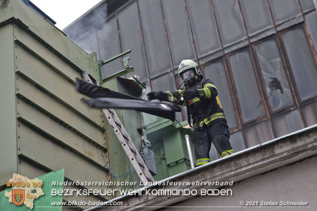 20210105 Brand einer Filteranlage whrend Revisionsarbeiten in Enzesfeld  Foto:  Stefan Schneider BFKDO Baden