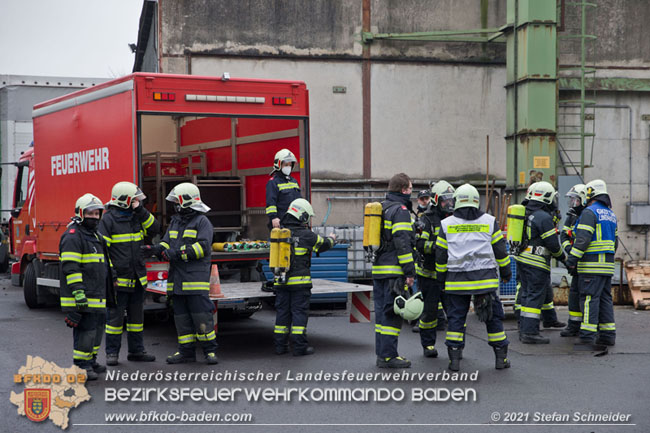 20210105 Brand einer Filteranlage während Revisionsarbeiten in Enzesfeld Foto: © Stefan Schneider BFKDO Baden 20210105 Brand einer Filteranlage während Revisionsarbeiten in Enzesfeld Foto: © Stefan Schneider BFKDO Baden