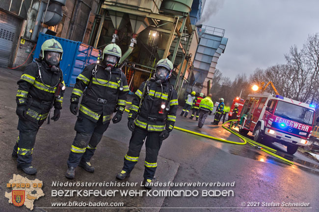 20210105 Brand einer Filteranlage whrend Revisionsarbeiten in Enzesfeld  Foto:  Stefan Schneider BFKDO Baden