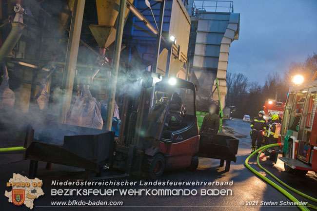 20210105 Brand einer Filteranlage während Revisionsarbeiten in Enzesfeld Foto: © Stefan Schneider BFKDO Baden 20210105 Brand einer Filteranlage während Revisionsarbeiten in Enzesfeld Foto: © Stefan Schneider BFKDO Baden