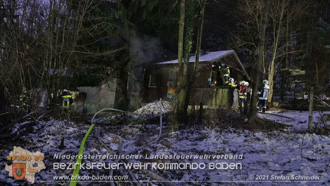 20210111 Brand einer Holzhtte im Waldgebiet Furth a.d.Triesting   Foto:  Stefan Schneider BFKDO Baden