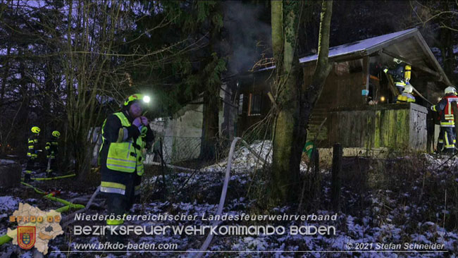 20210111 Brand einer Holzhtte im Waldgebiet Furth a.d.Triesting   Foto:  Stefan Schneider BFKDO Baden