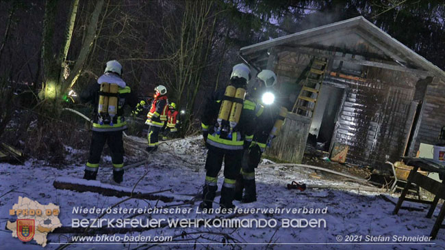 20210111 Brand einer Holzhtte im Waldgebiet Furth a.d.Triesting   Foto:  Stefan Schneider BFKDO Baden