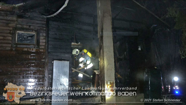 20210111 Brand einer Holzhtte im Waldgebiet Furth a.d.Triesting   Foto:  Stefan Schneider BFKDO Baden