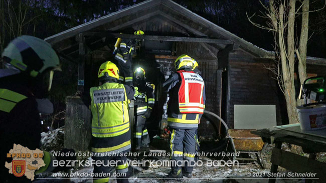 20210111 Brand einer Holzhtte im Waldgebiet Furth a.d.Triesting   Foto:  Stefan Schneider BFKDO Baden