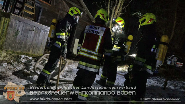 20210111 Brand einer Holzhtte im Waldgebiet Furth a.d.Triesting   Foto:  Stefan Schneider BFKDO Baden