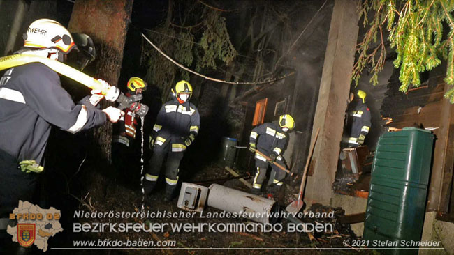 20210111 Brand einer Holzhtte im Waldgebiet Furth a.d.Triesting   Foto:  Stefan Schneider BFKDO Baden