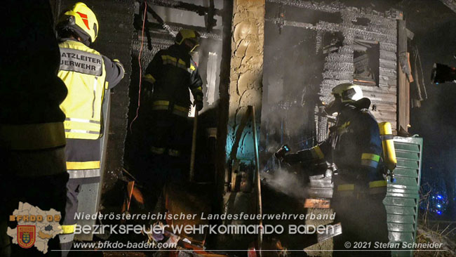 20210111 Brand einer Holzhtte im Waldgebiet Furth a.d.Triesting   Foto:  Stefan Schneider BFKDO Baden