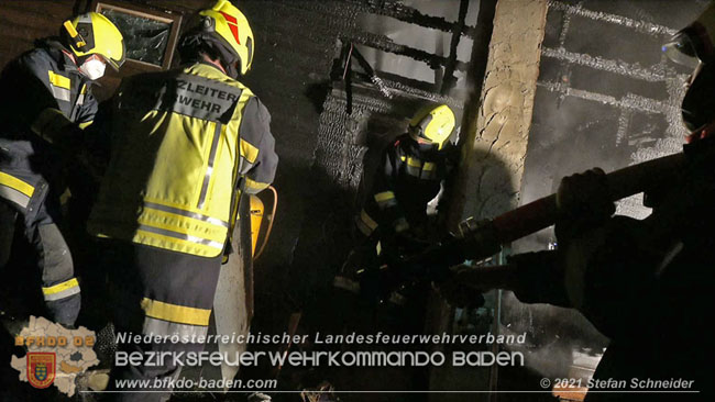 20210111 Brand einer Holzhtte im Waldgebiet Furth a.d.Triesting   Foto:  Stefan Schneider BFKDO Baden