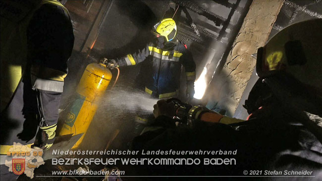 20210111 Brand einer Holzhtte im Waldgebiet Furth a.d.Triesting   Foto:  Stefan Schneider BFKDO Baden