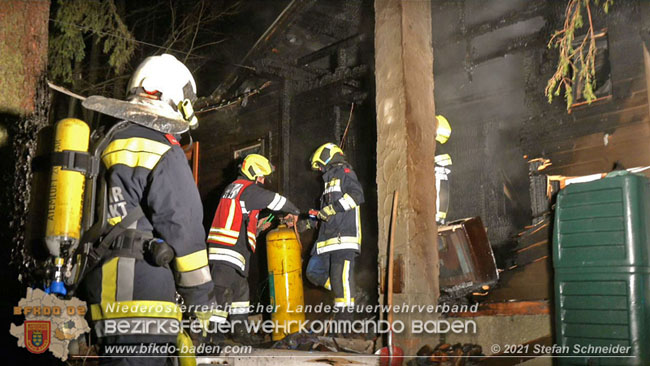 20210111 Brand einer Holzhtte im Waldgebiet Furth a.d.Triesting   Foto:  Stefan Schneider BFKDO Baden