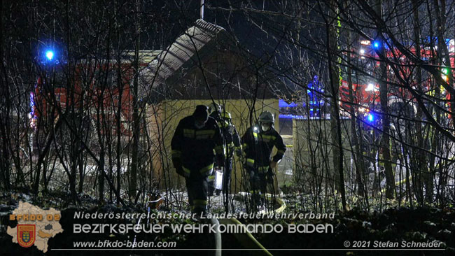 20210111 Brand einer Holzhtte im Waldgebiet Furth a.d.Triesting   Foto:  Stefan Schneider BFKDO Baden