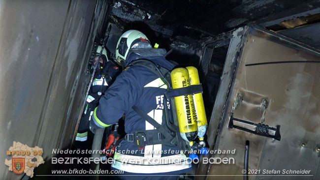 20210111 Brand einer Holzhtte im Waldgebiet Furth a.d.Triesting   Foto:  Stefan Schneider BFKDO Baden