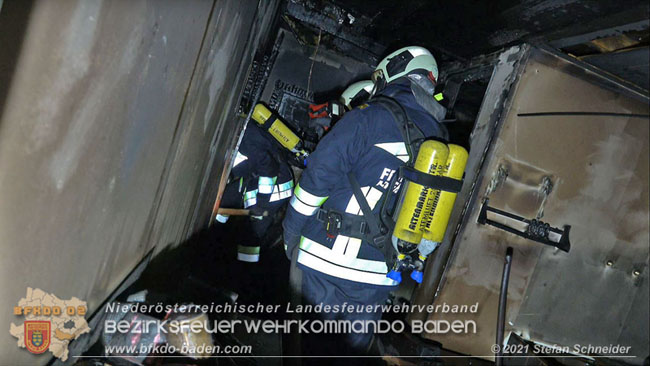 20210111 Brand einer Holzhtte im Waldgebiet Furth a.d.Triesting   Foto:  Stefan Schneider BFKDO Baden