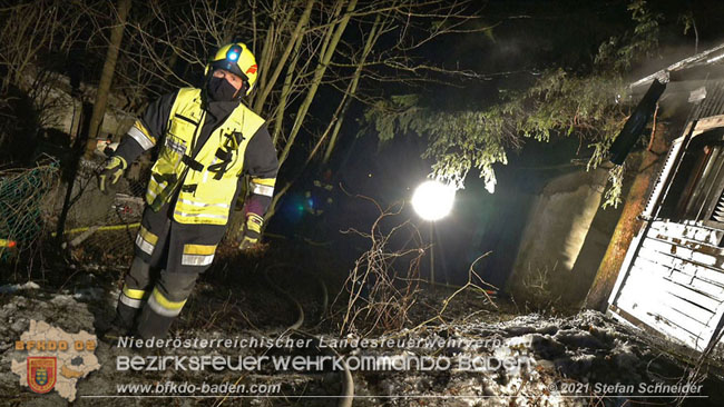 20210111 Brand einer Holzhtte im Waldgebiet Furth a.d.Triesting   Foto:  Stefan Schneider BFKDO Baden