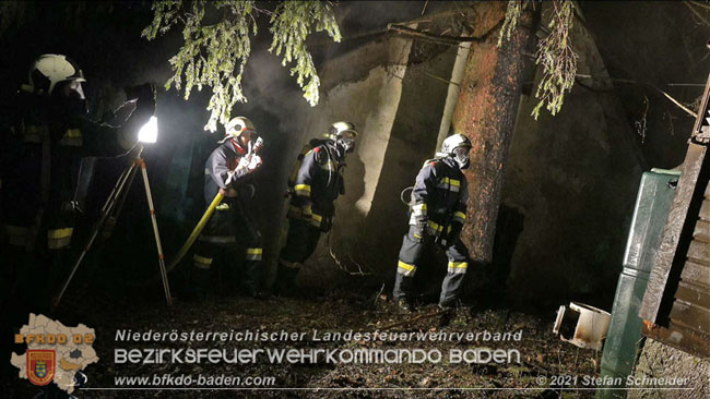 20210111 Brand einer Holzhtte im Waldgebiet Furth a.d.Triesting   Foto:  Stefan Schneider BFKDO Baden