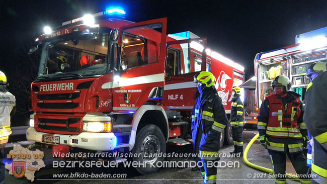 20210111 Brand einer Holzhtte im Waldgebiet Furth a.d.Triesting   Foto:  Stefan Schneider BFKDO Baden