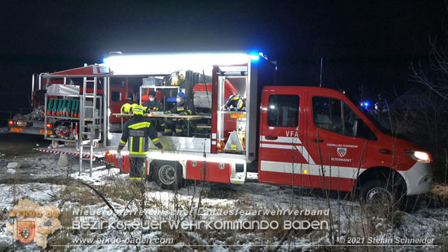 20210111 Brand einer Holzhtte im Waldgebiet Furth a.d.Triesting   Foto:  Stefan Schneider BFKDO Baden