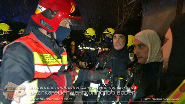 20210114 Brand in einer Traiskirchner Mansardenwohnung   Foto:  Stefan Schneider BFKDO Baden