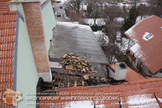 20210114 Brand in einer Traiskirchner Mansardenwohnung   Foto:  Thomas Felbermayer LKAN